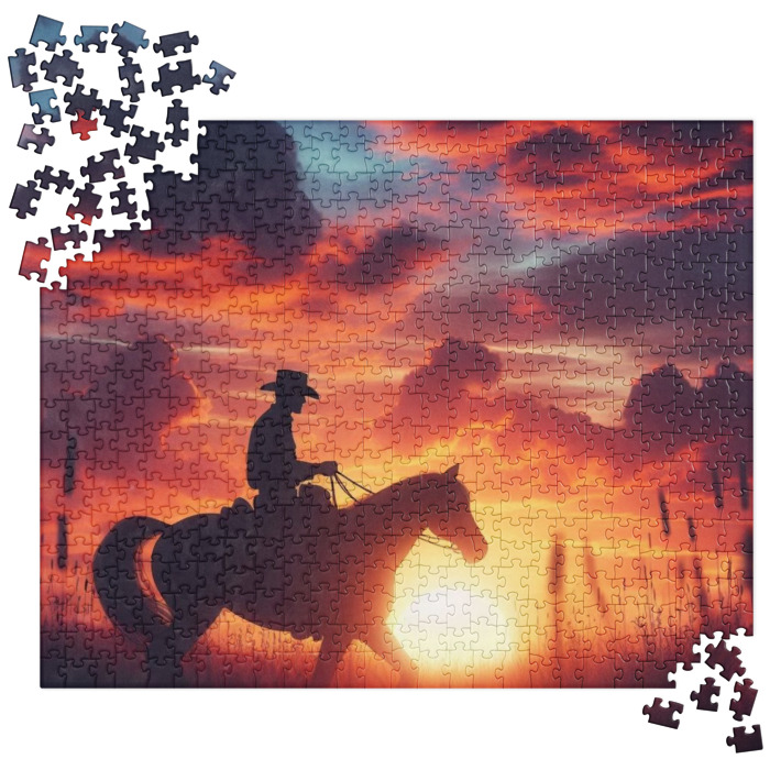 Jigsaw Puzzle, #1, Dawn Rider