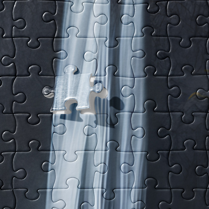 Jigsaw Puzzle, #1, Icelandic Waterfall