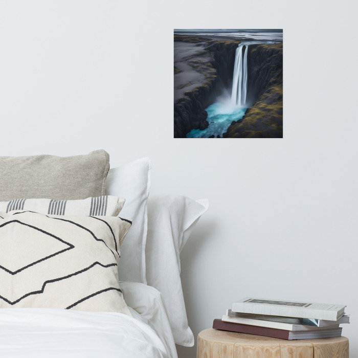 Premium Luster Photo Paper Poster (in), #1, Icelandic Waterfall
