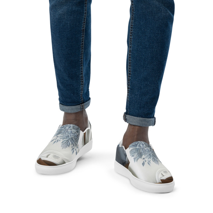Men's Slip-On Canvas Shoes, #1, Colour T-shirt 