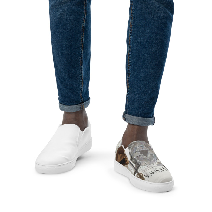 Men's Slip-On Canvas Shoes, #1, colour T-shirt