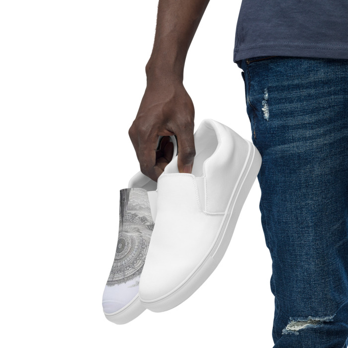Men's Slip-On Canvas Shoes, #3, Colour T-shirt