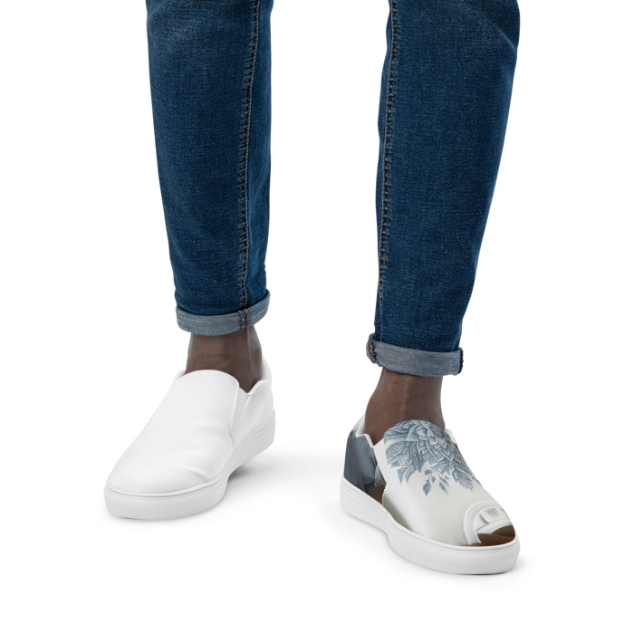 Men's Slip-On Canvas Shoes, #2, Colour T-shirt 