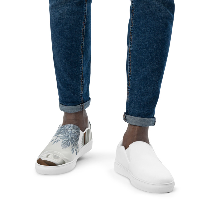 Men's Slip-On Canvas Shoes, #3, Colour T-shirt 