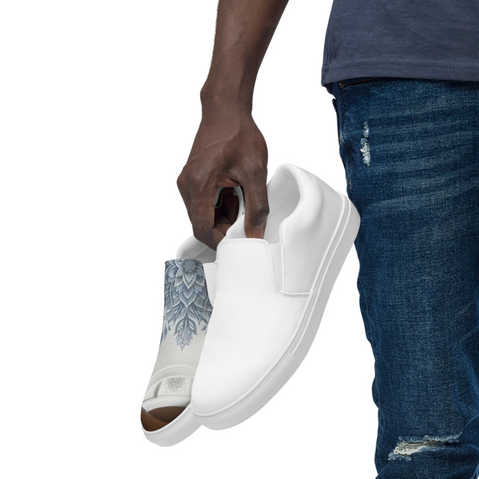 Men's Slip-On Canvas Shoes, #3, Colour T-shirt 