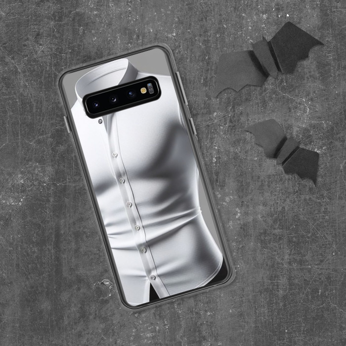 Clear Case for Samsung®, #1, white long sleeve for men