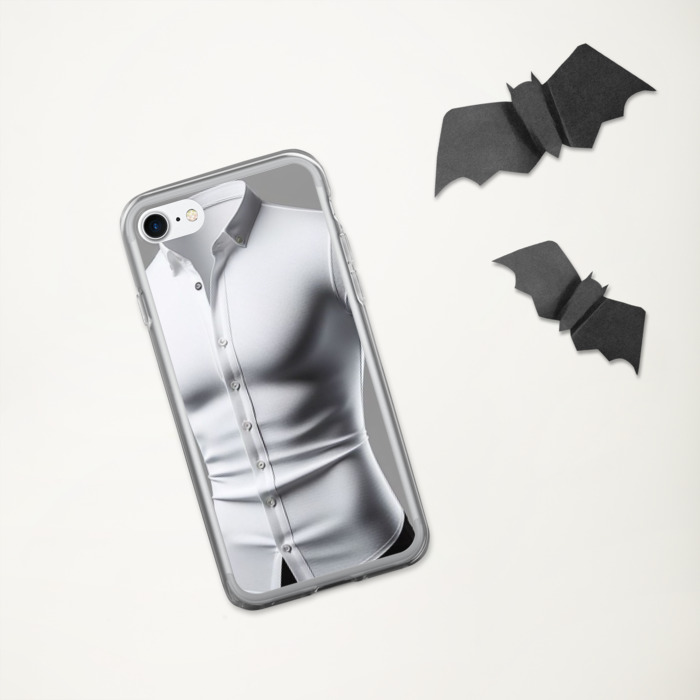 Clear Case for iPhone®, #1, white long sleeve for men