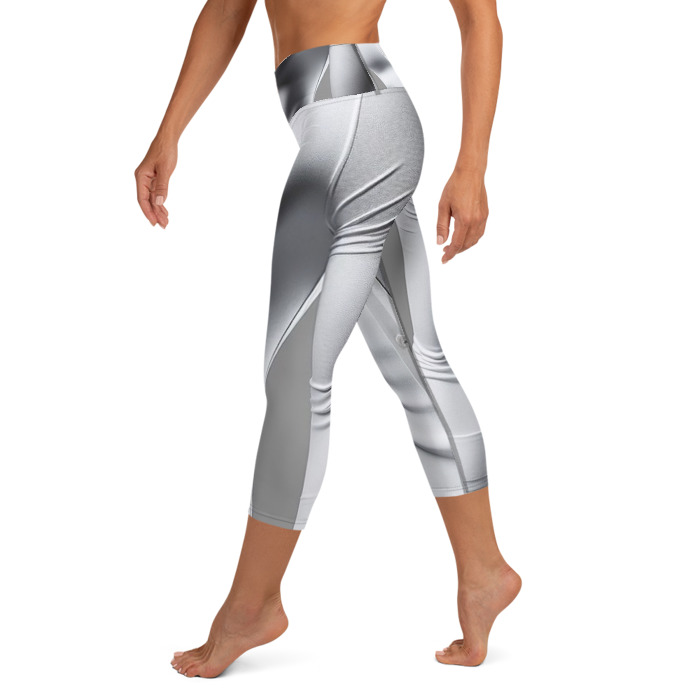 Yoga Capri Leggings, #1, white long sleeve for men