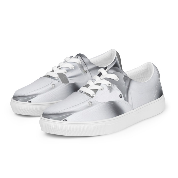 Women's Lace-Up Canvas Shoes, #1, white long sleeve for men
