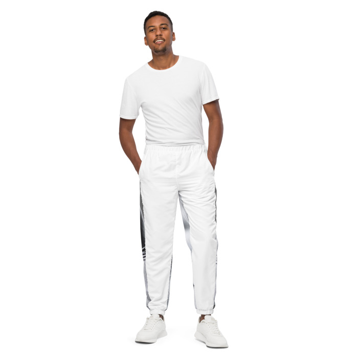 Unisex Track Pants, #3, white long sleeve for men