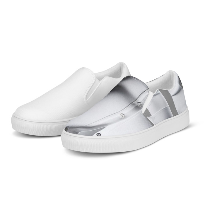 Men's Slip-On Canvas Shoes, #1, white long sleeve for men