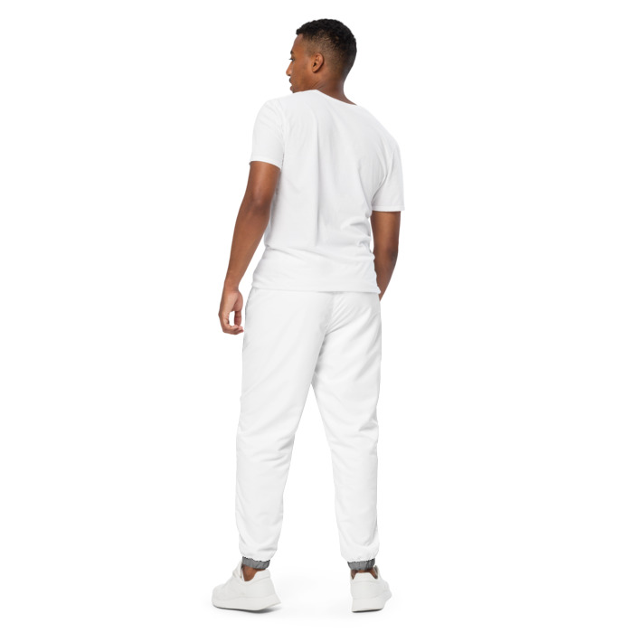 Unisex Track Pants, #1, white long sleeve for men
