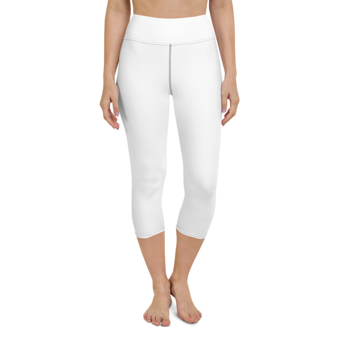 Yoga Capri Leggings, #2, white long sleeve for men