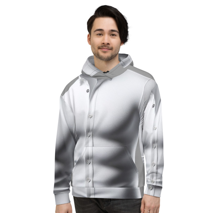 Recycled Unisex Hoodie, #1, white long sleeve for men