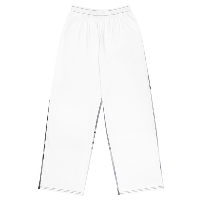 Unisex Wide-Leg Pants, #2, white long sleeve for men