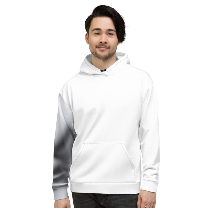 Recycled Unisex Hoodie, #2, white long sleeve for men
